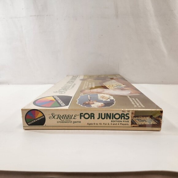 1982 Scrabble For Juniors Board Game Edition 5 Cheftain Selchow Vtg SEALED - Picture 6 of 10